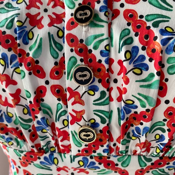 Multicolor Maria Floral Off The Shoulder Dress - Picture 5 of 9